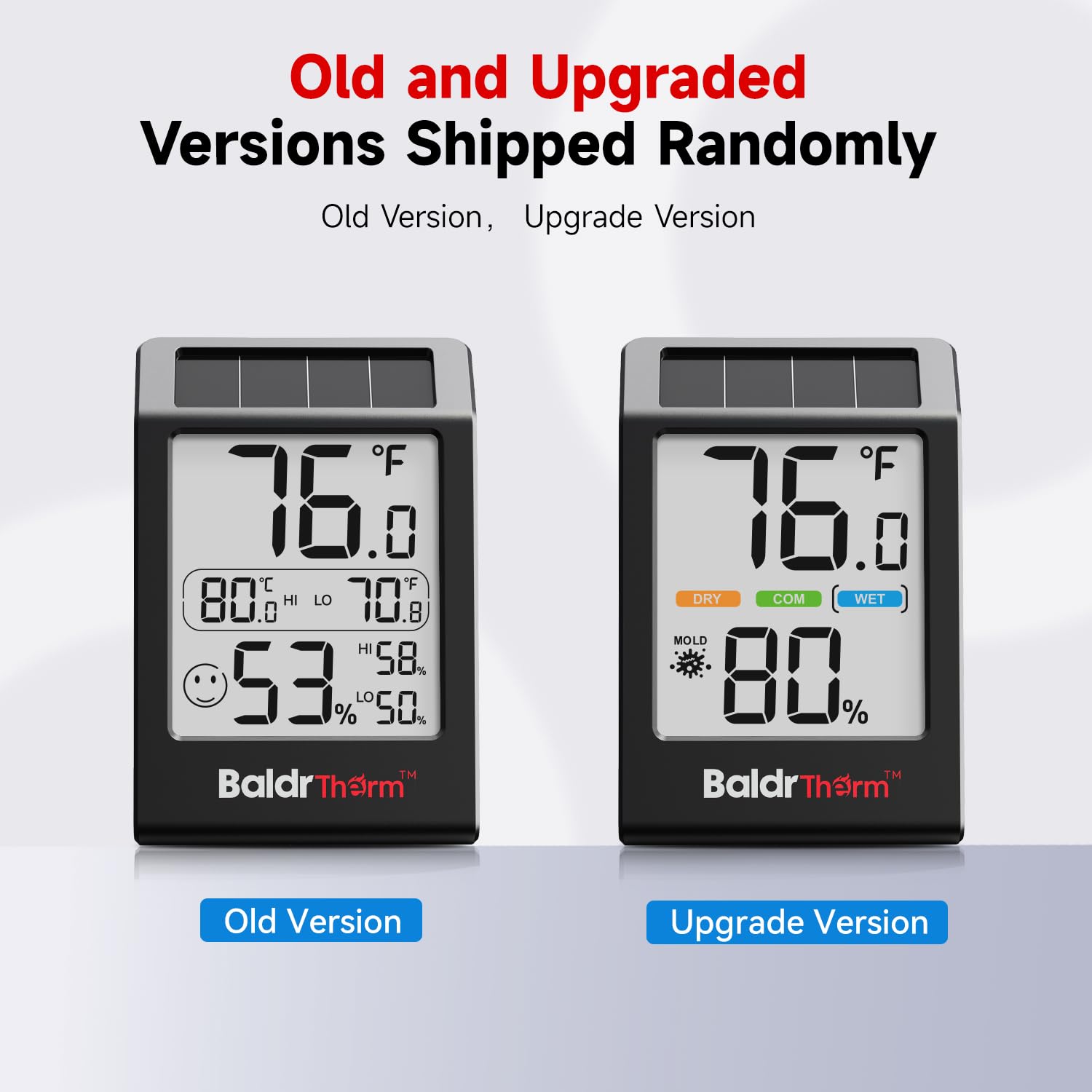 BaldrTherm digital display close-up with a large 3.2-inch screen for easy reading