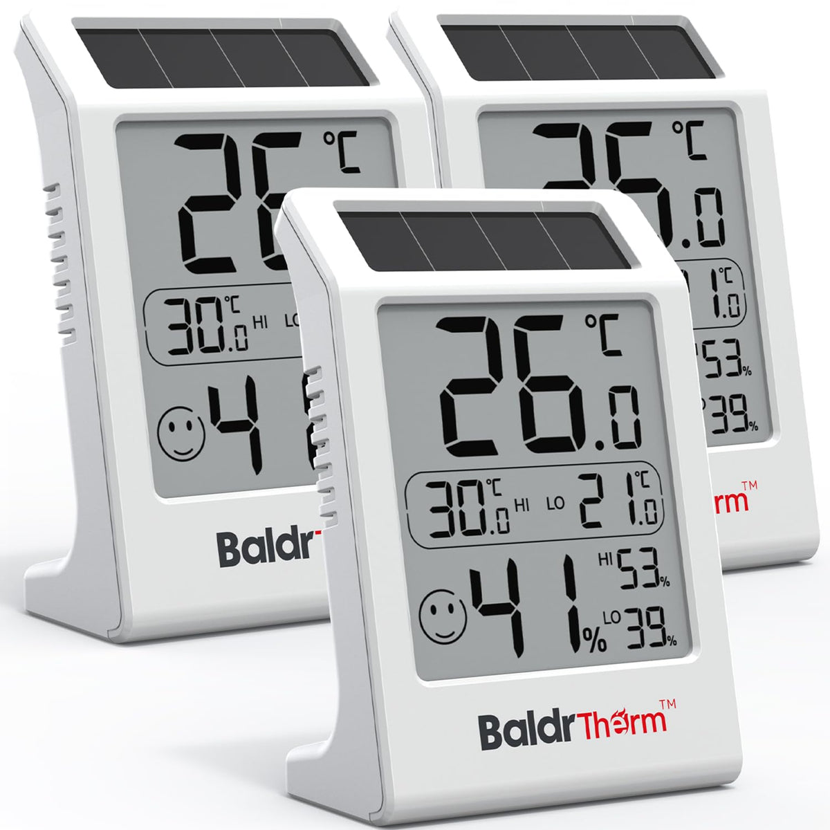 BaldrTherm display clarity shows temperature and humidity at a glance.