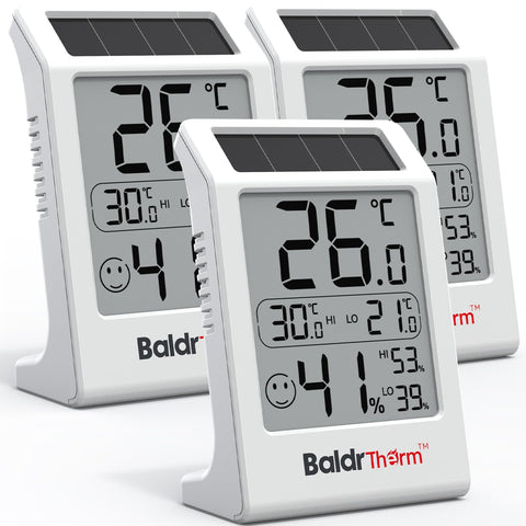 BaldrTherm display clarity shows temperature and humidity at a glance.