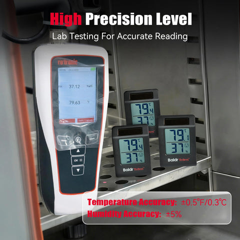 BaldrTherm precise hygrometer sensor detects small air changes for reliable readings