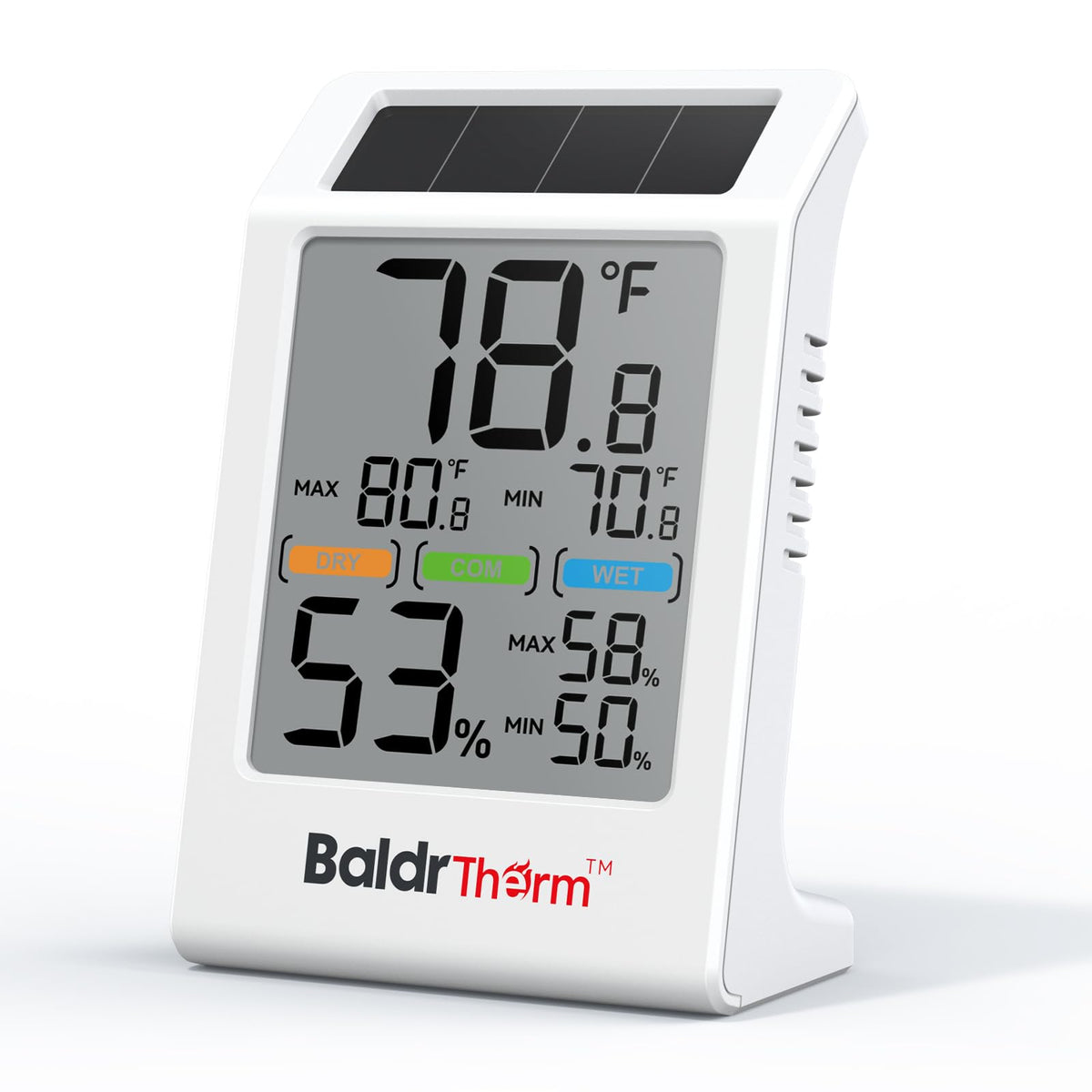 BaldrTherm room thermometer display for quick indoor climate checks at a glance.