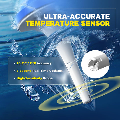 BaldrTherm sensor updates every 5 seconds for current pool data