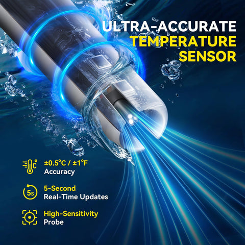 BaldrTherm IPX7 waterproof thermometer — designed for wet environments and splashes.