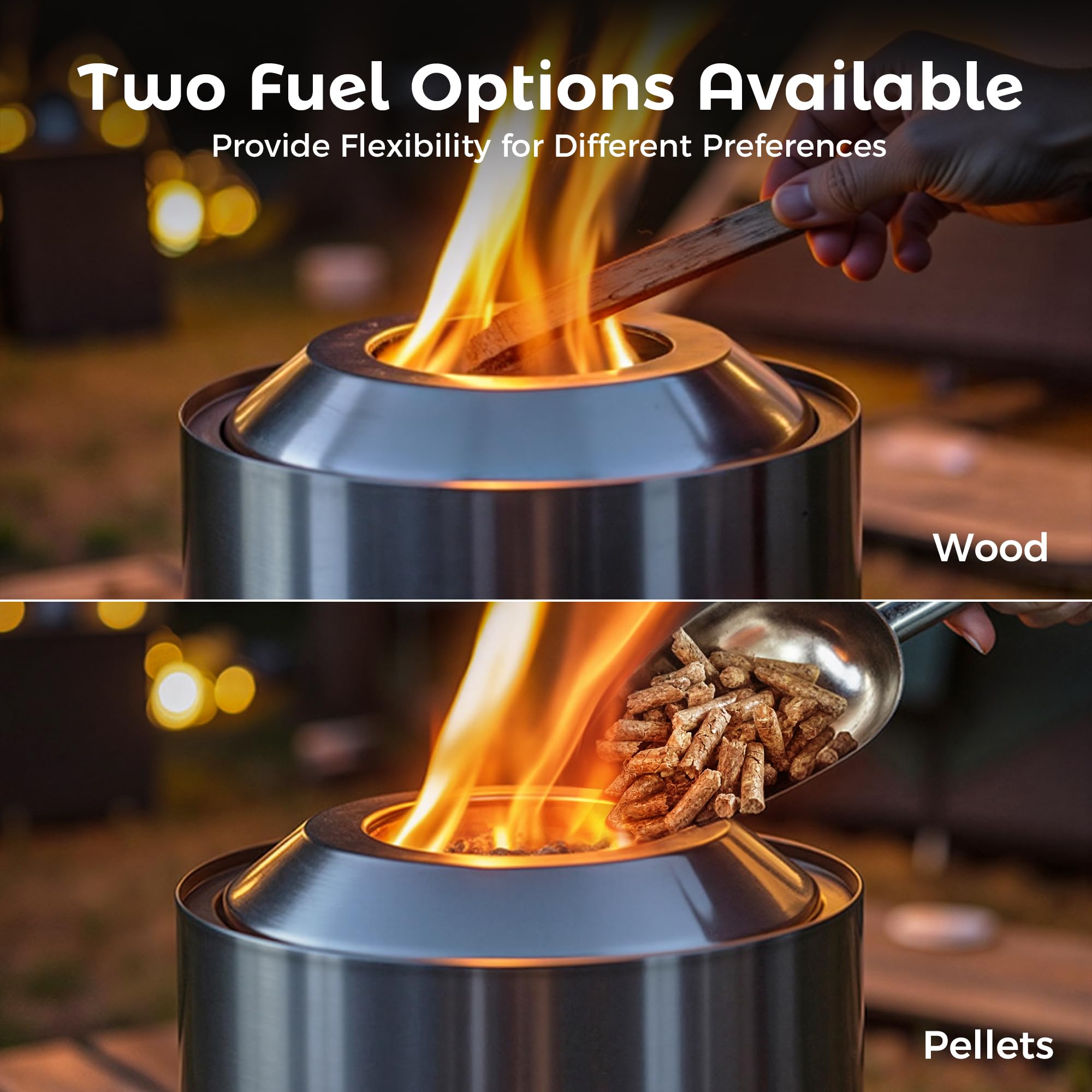 BALI OUTDOORS warm glow enhances family gatherings outdoors.