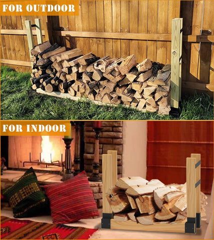BALIE SPACE versatile indoor and outdoor wood storage for patio and fire pit