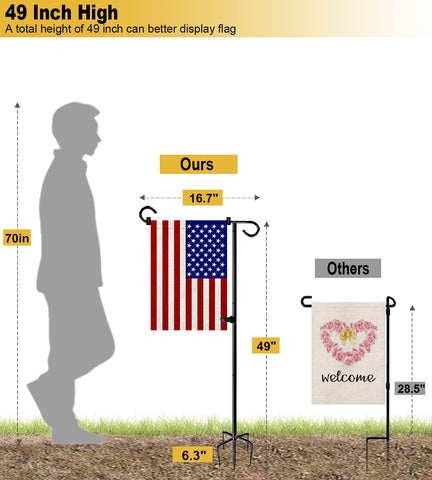 Balie Space adjustable flag pole reaches 49 inches for visibility