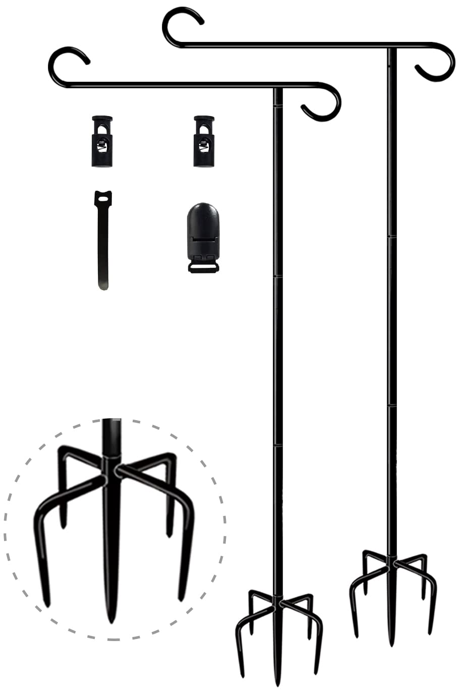 Balie Space flag stand with 49-inch height for prominent outdoor banners.