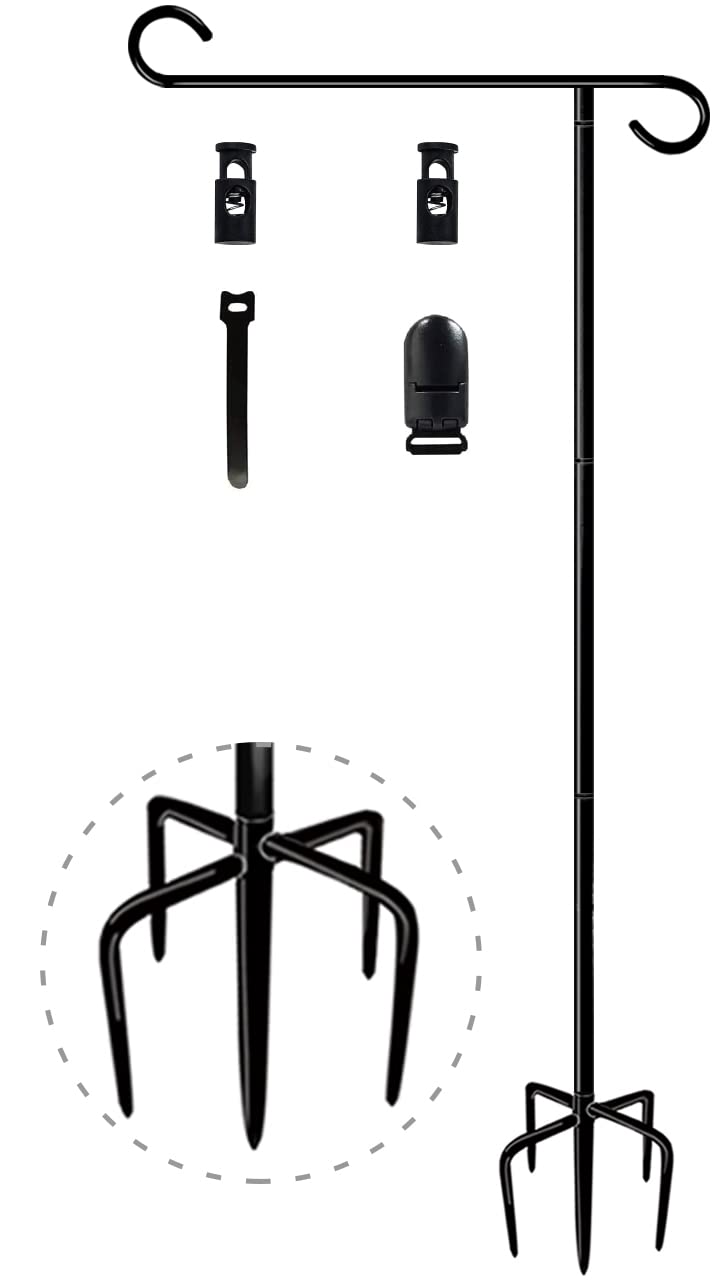 Balie Space flag stand with 5-forked base for stable outdoor displays