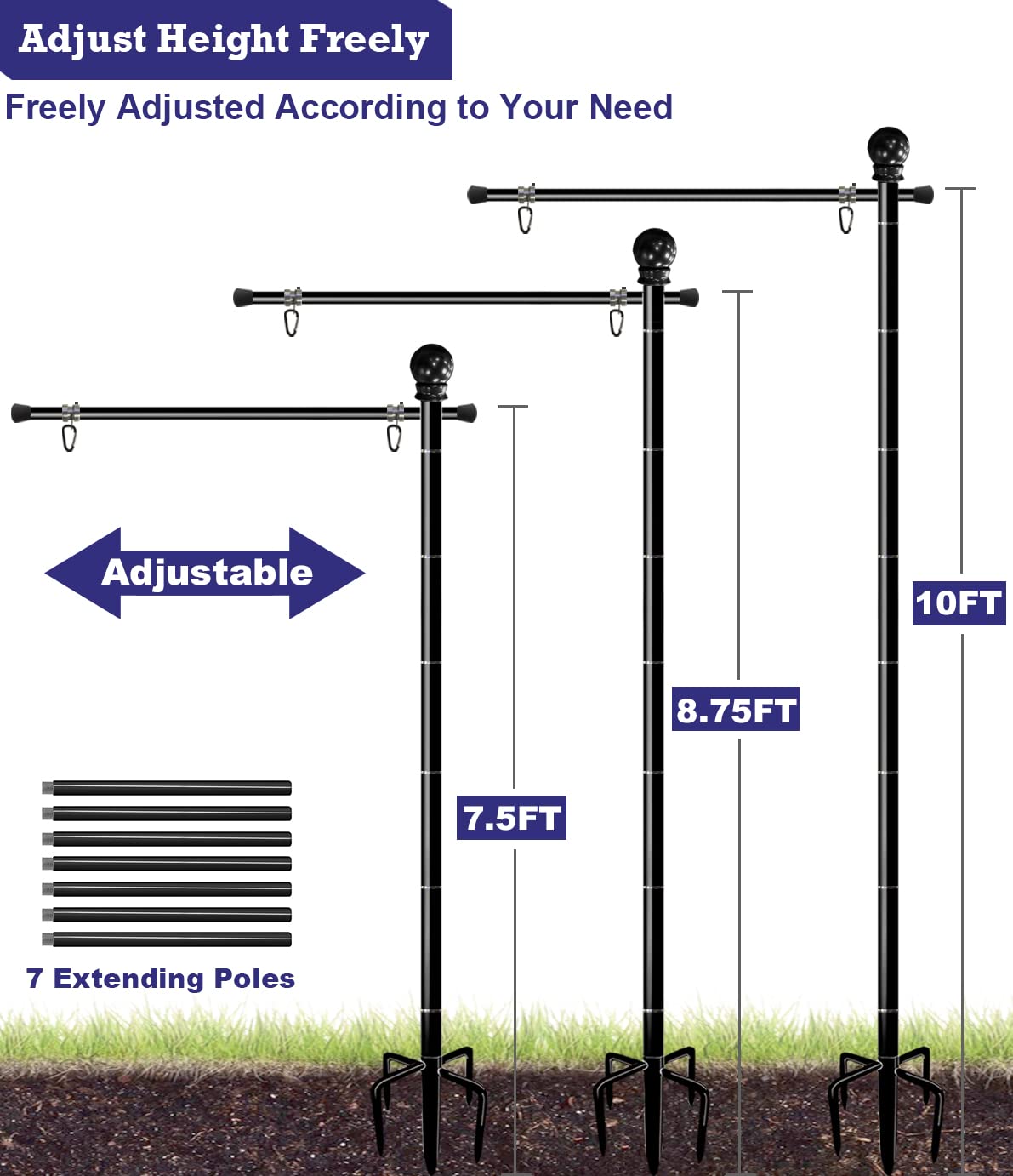 BALIE SPACE easy-threaded sections for quick setup