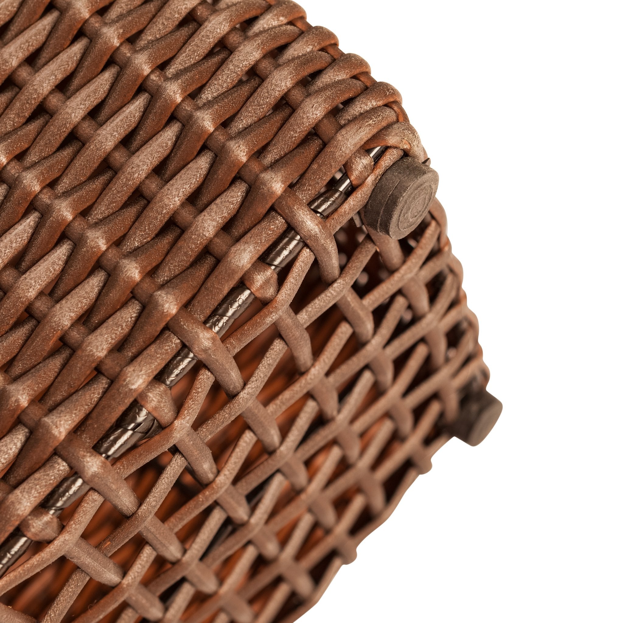 Balkene Home Alto Wicker Planter Set mocha two planters ideal for paired displays
