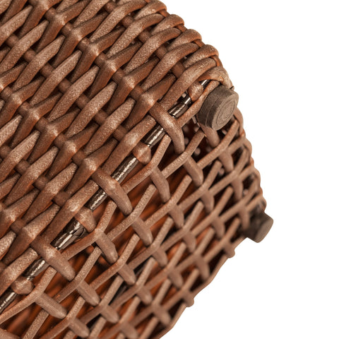Balkene Home Alto Wicker Planter Set mocha two planters ideal for paired displays