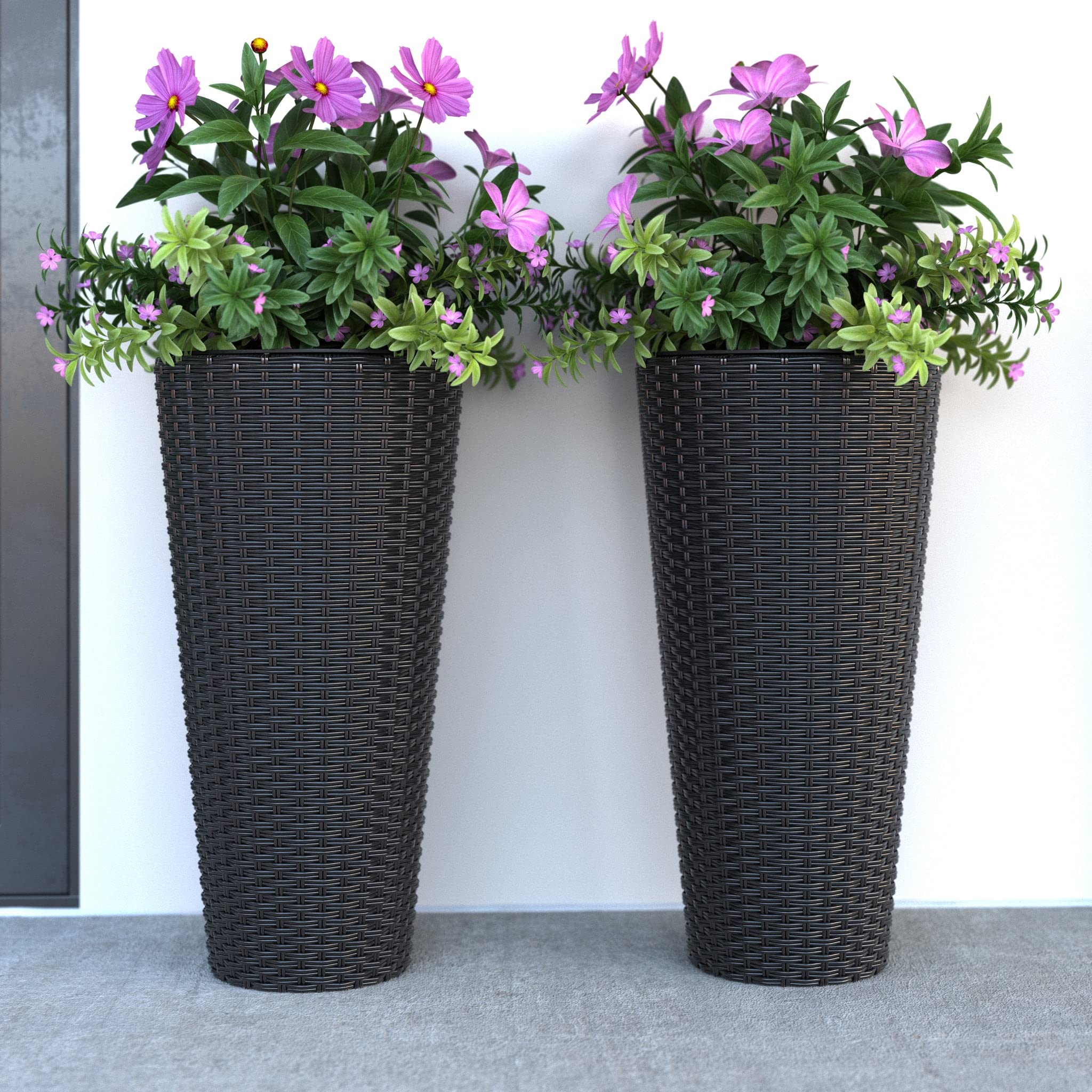 Balkene Home Noah planter with waterproof liner for indoor-outdoor versatility
