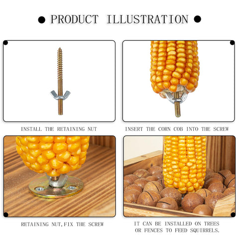 Feeder mounted on tree edge enables easy setup