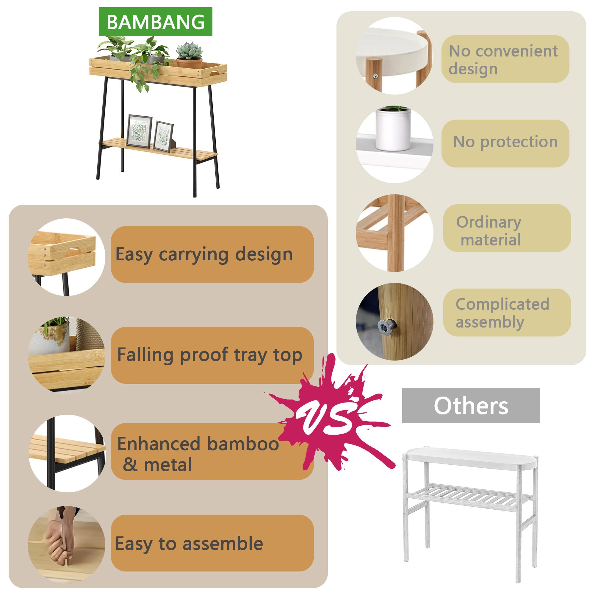 BAMBANG indoors or covered balcony creates a tidy plant corner