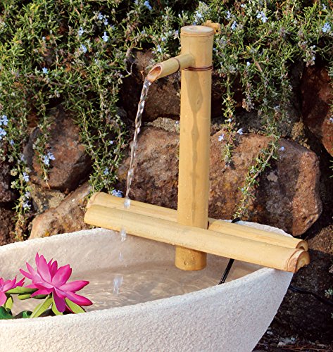 Bamboo Accents easy setup with decorative stones for instant zen fountain.