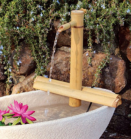 Bamboo Accents easy setup with decorative stones for instant zen fountain.