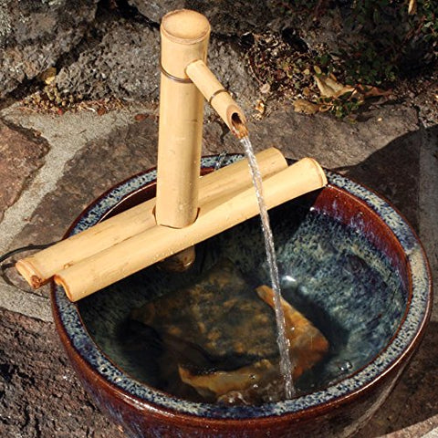 Bamboo Accents handcrafted bamboo spout adds natural elegance to any bowl.