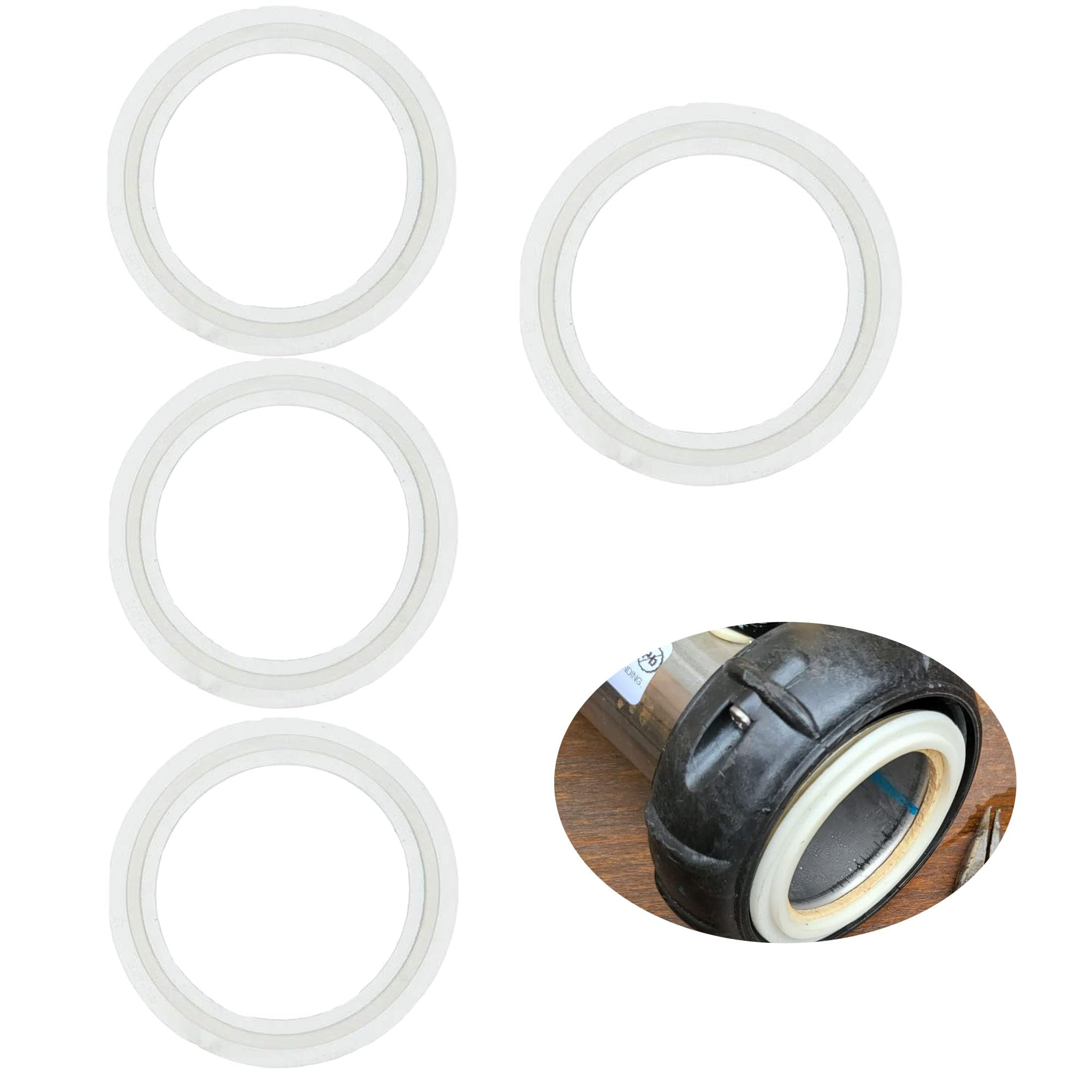 Bamkyait 711-4030 spa heater gasket 2in union for reliable leak-free connections.