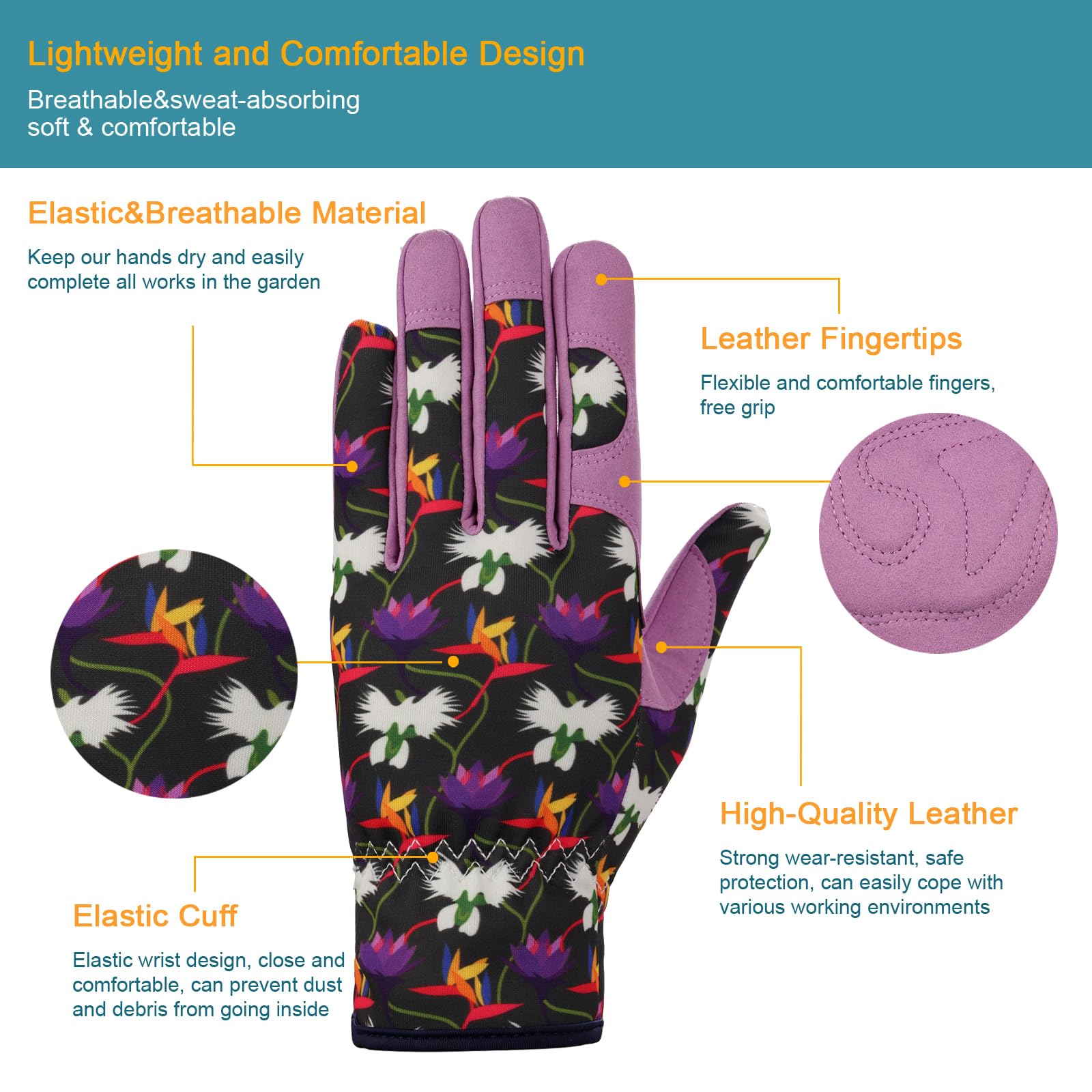Bamllum gloves palm grip detail showing secure tool handling