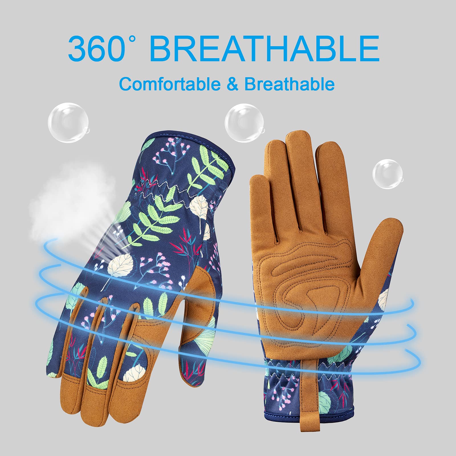 Bamllum gloves back panel is breathable, keeps hands dry during tasks.