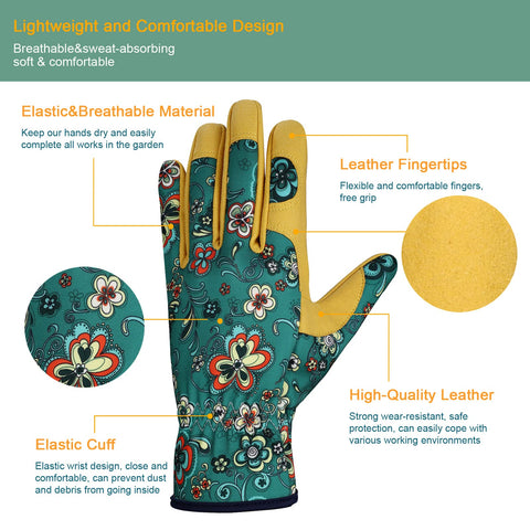 Bamllum gloves with elastic wrist—secure fit and debris protection.