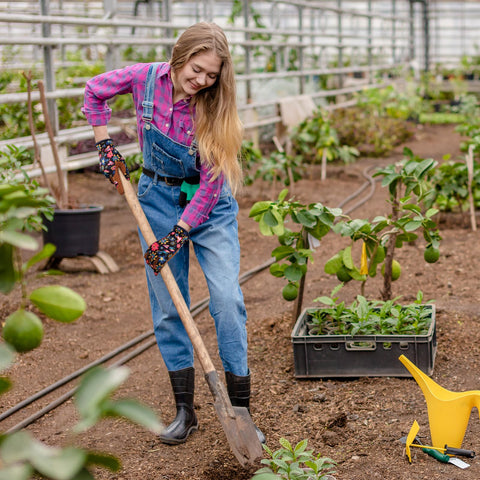 Bamllum Leather Gardening Gloves Women versatile for weeding pruning planting and more.