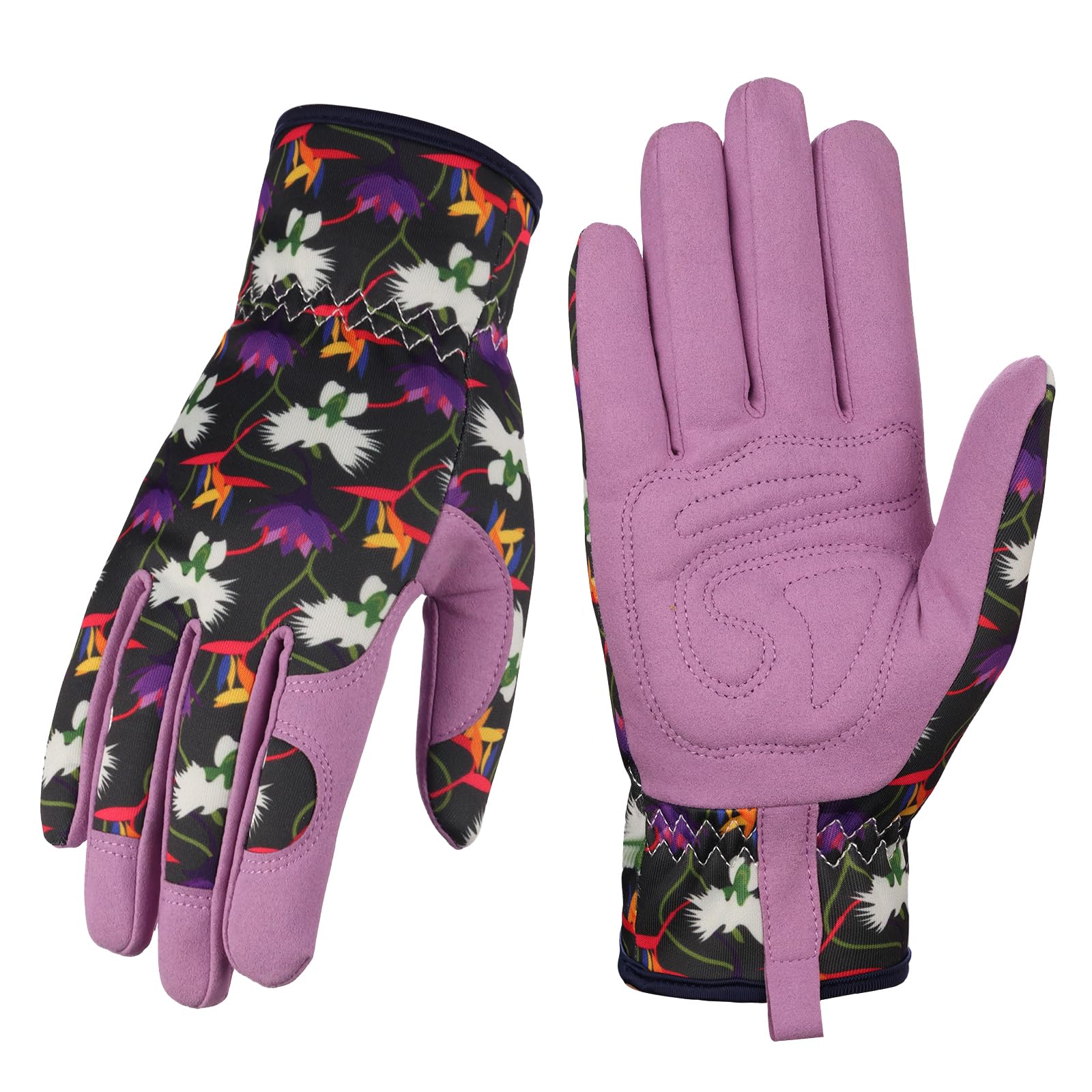 Bamllum leather gardening gloves for women with durable grip for all-day gardening