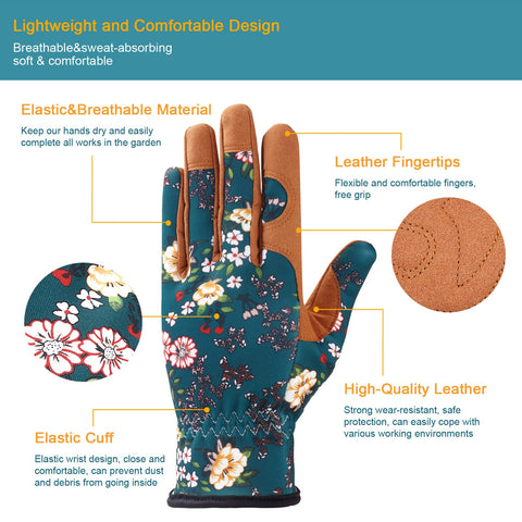 Bamllum glove back shows breathable fabric for cool hands