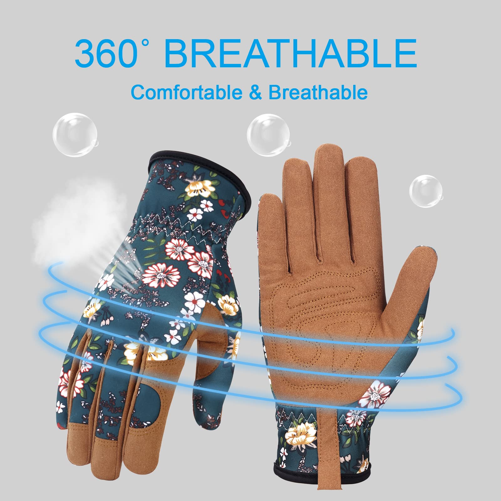 Bamllum elastic wrist design provides secure fit and debris protection