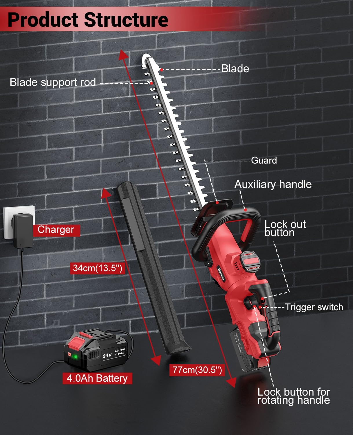 Bamse ergonomic lightweight handle reduces fatigue