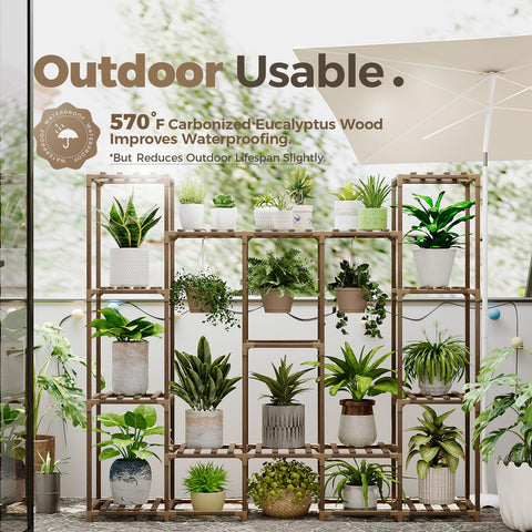 Bamworld 15-pot rack layout frees space for hanging plants