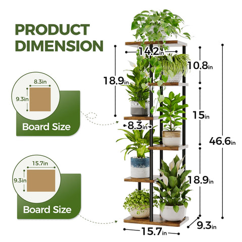 Bamworld display rack elevates flowers, succulents, and decor items beautifully.