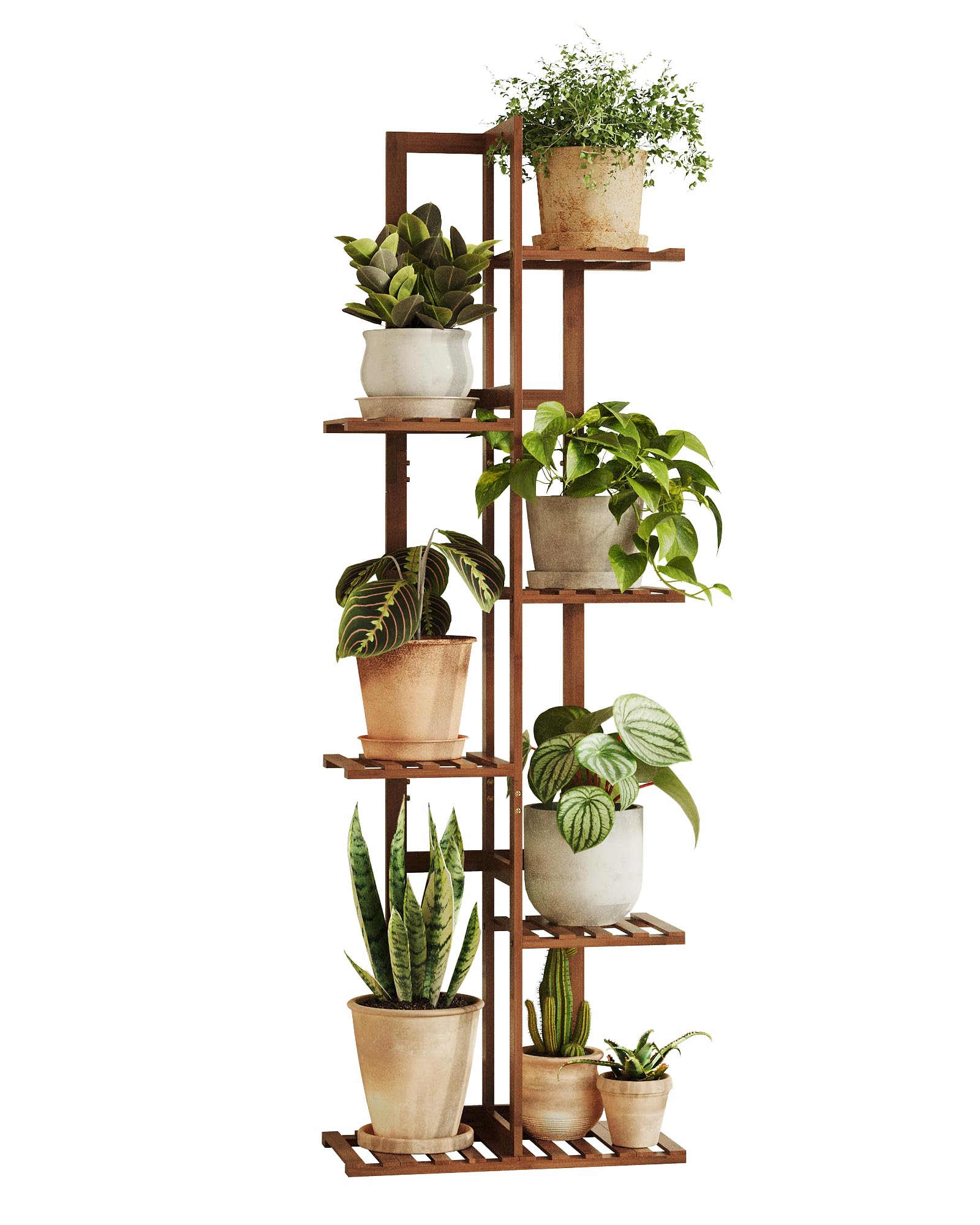 Bamworld bamboo plant stand assembled quickly for easy home setup.
