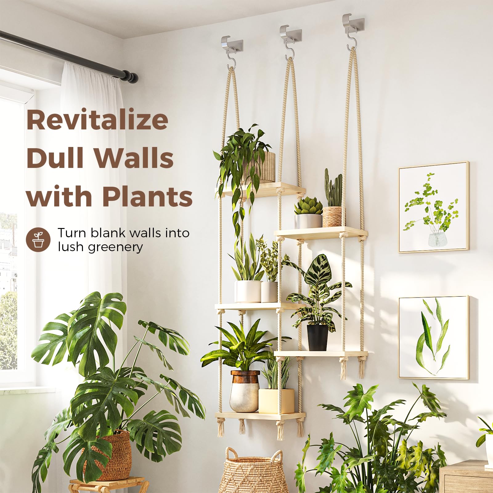 Bamworld boho decor wood finish adds natural style to any room.