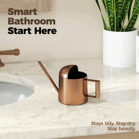 Compact design fits desks and windowsills while adding decor