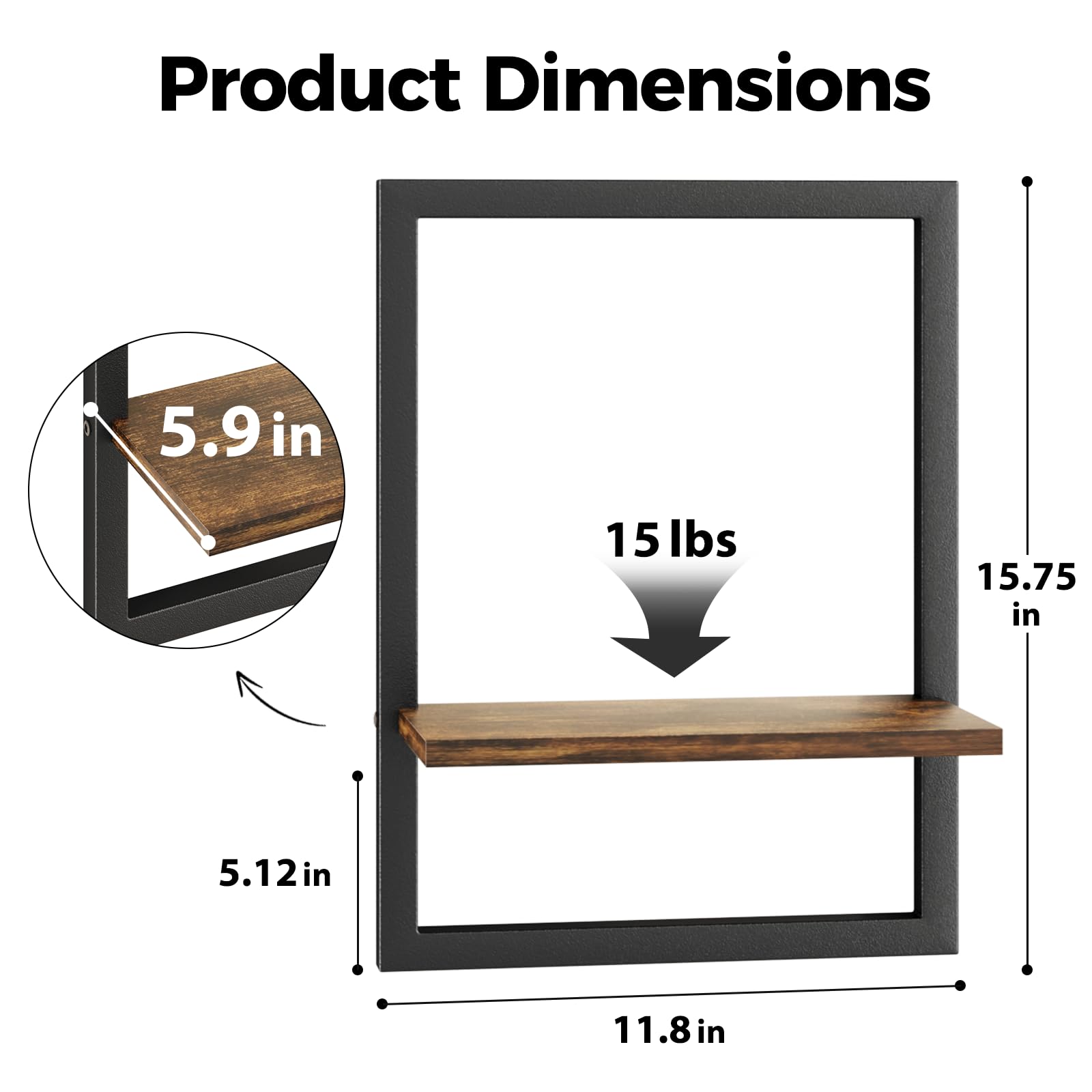 Bamworld decorative and functional hanging plant holder doubles as a display shelf