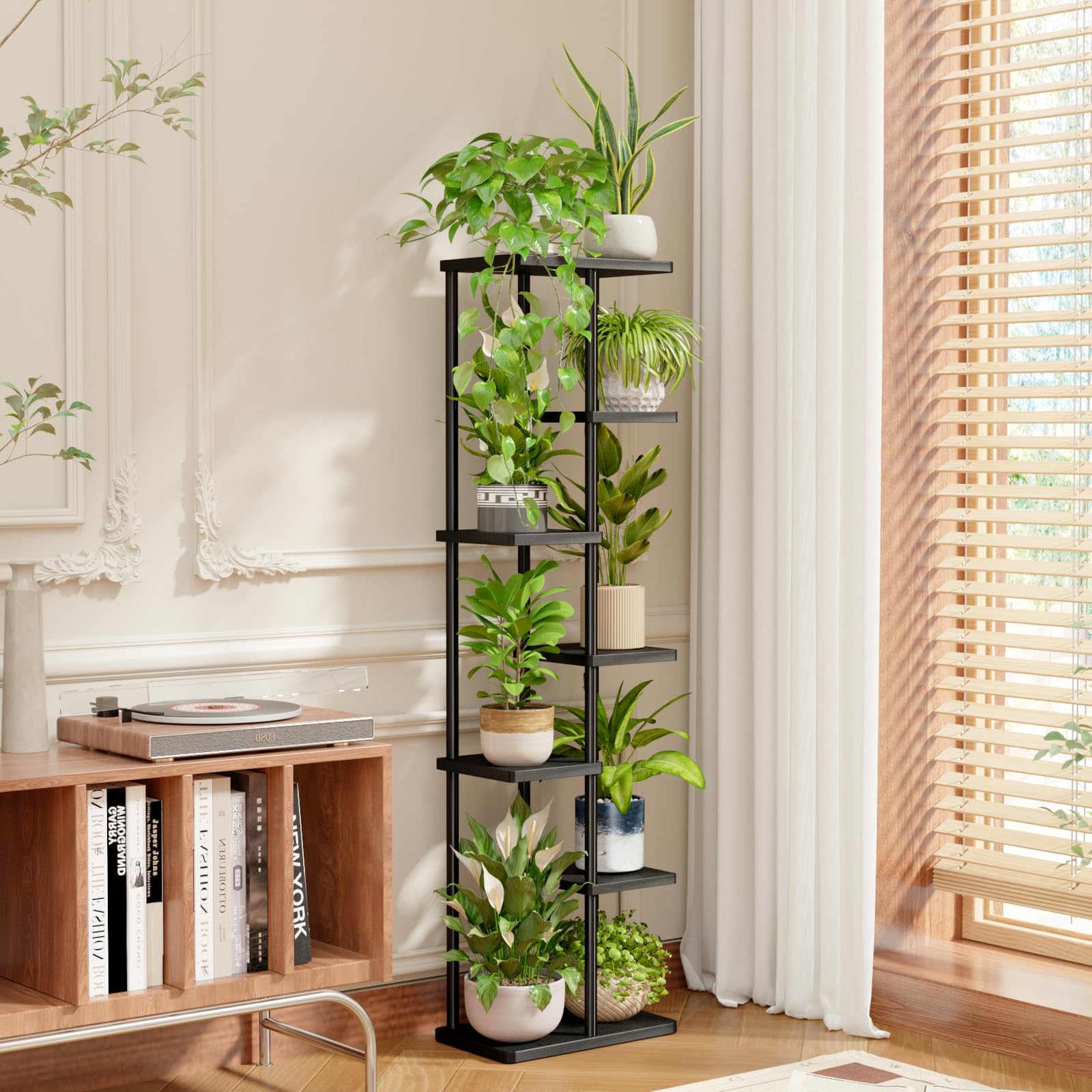 Bamworld durable shelf adds a modern touch to decor.