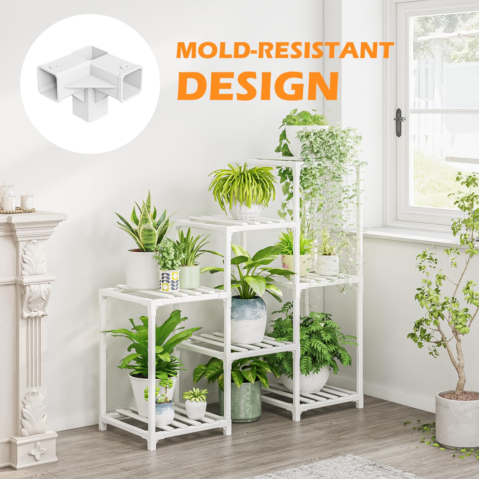 Bamworld durable screw-free stand with triangular stability for steady placement.