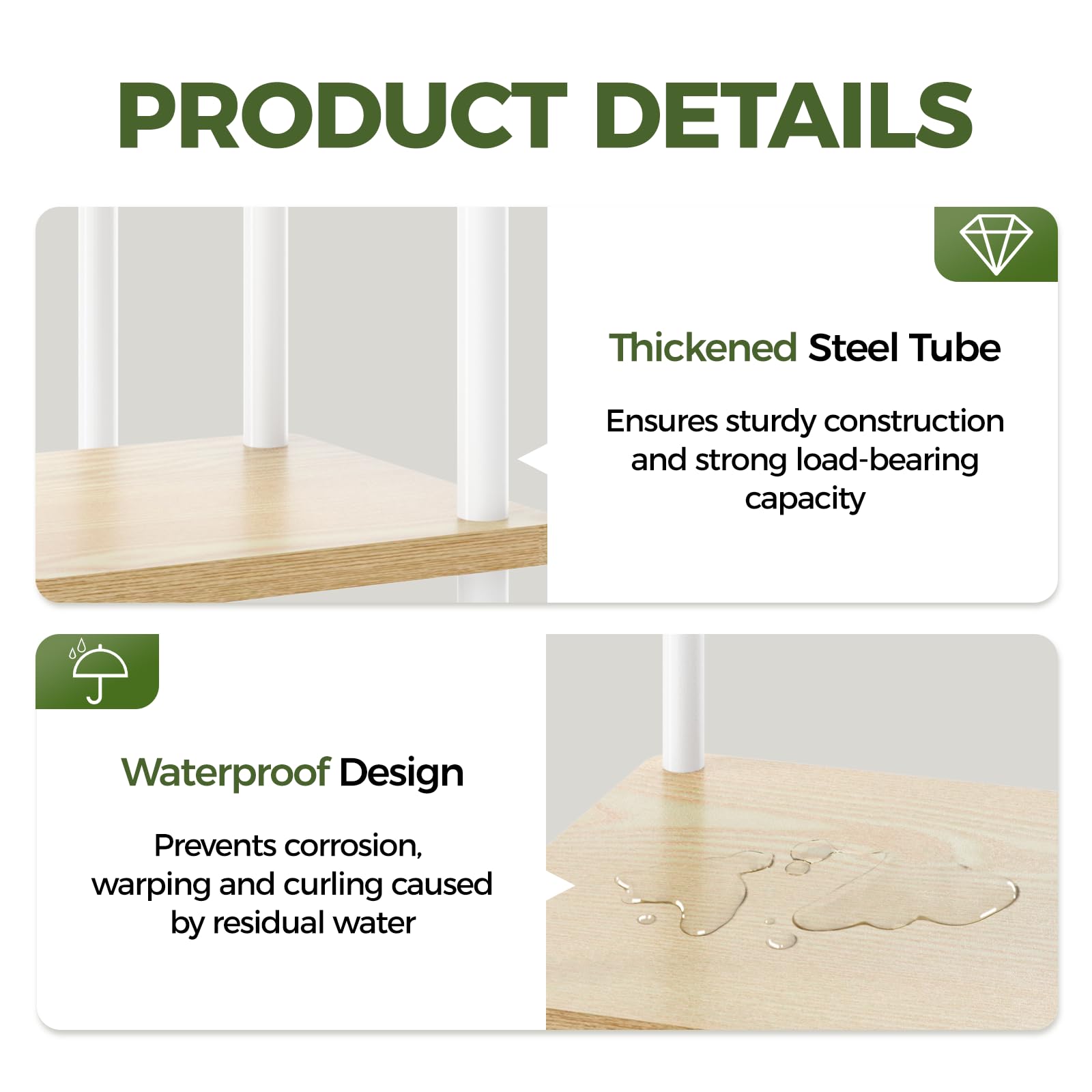 Bamworld easy-assembly stand supports quick setup for plant lovers.