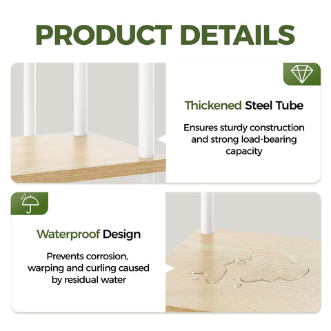 Bamworld easy-assembly stand supports quick setup for plant lovers.