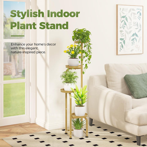Bamworld easy-assembly metal plant stand installs quickly and elegantly.