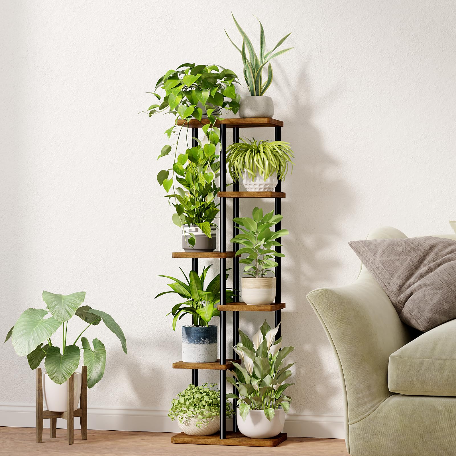 Bamworld easy-assembly stand comes with hardware for quick setup and lasting use.