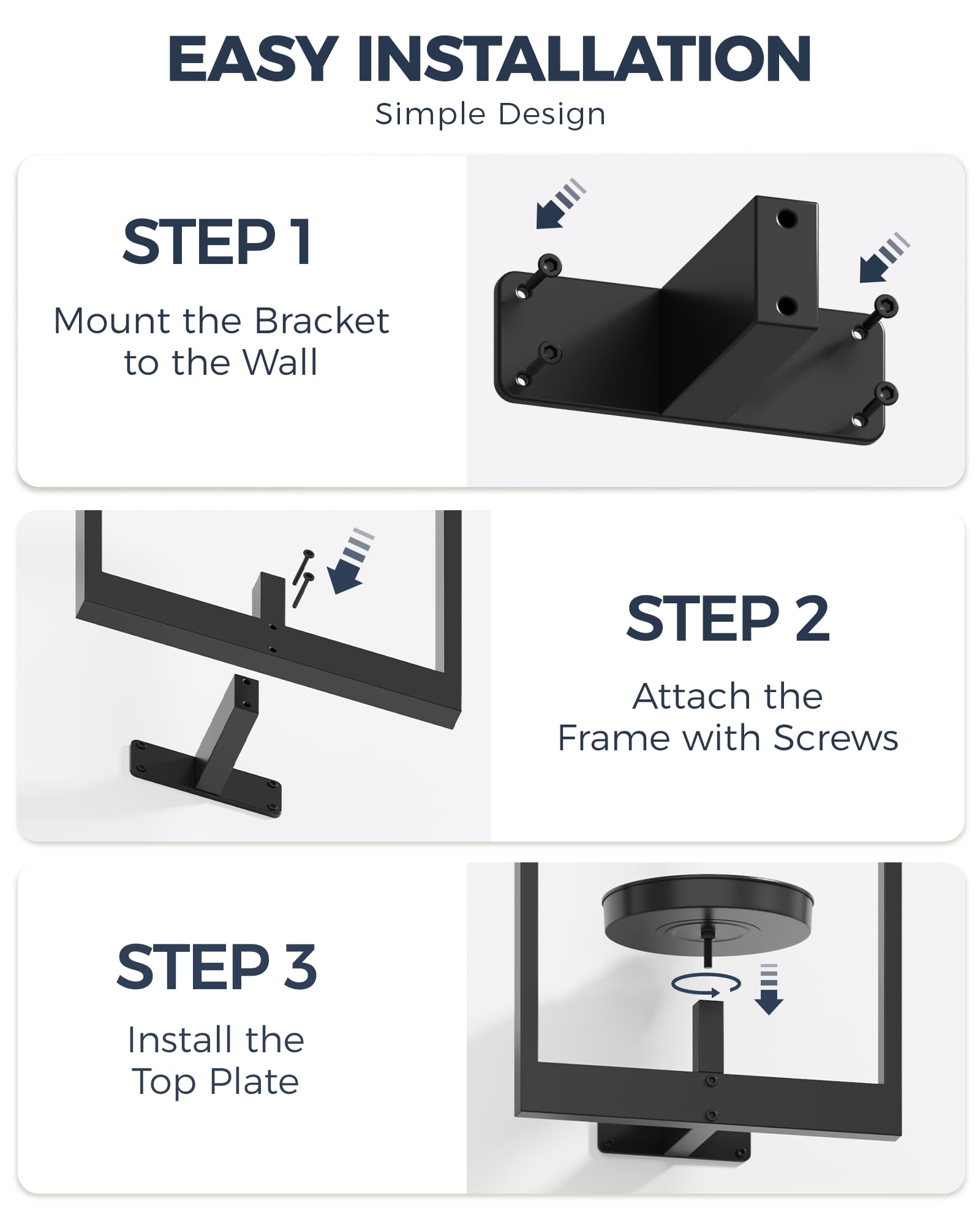 Bamworld easy installation wall planter invites quick setup without tools.