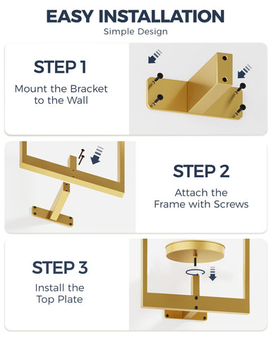 Bamworld Gold easy installation wall mount makes setup quick and simple.