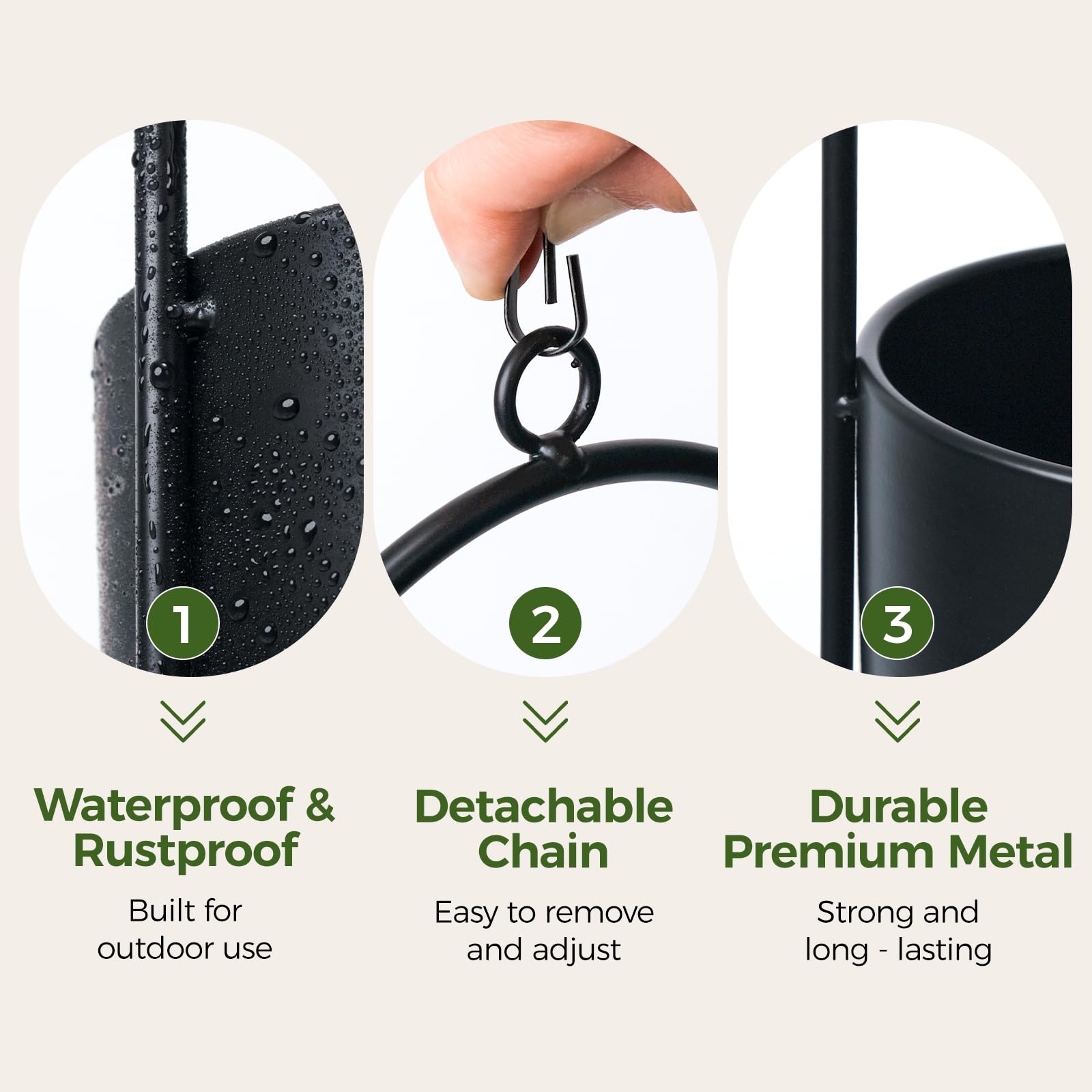 Bamworld wall mount option shows a tidy indoor plant setup