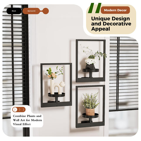Bamworld hanging planters are built for indoor use and outdoor versatility with durable metal.