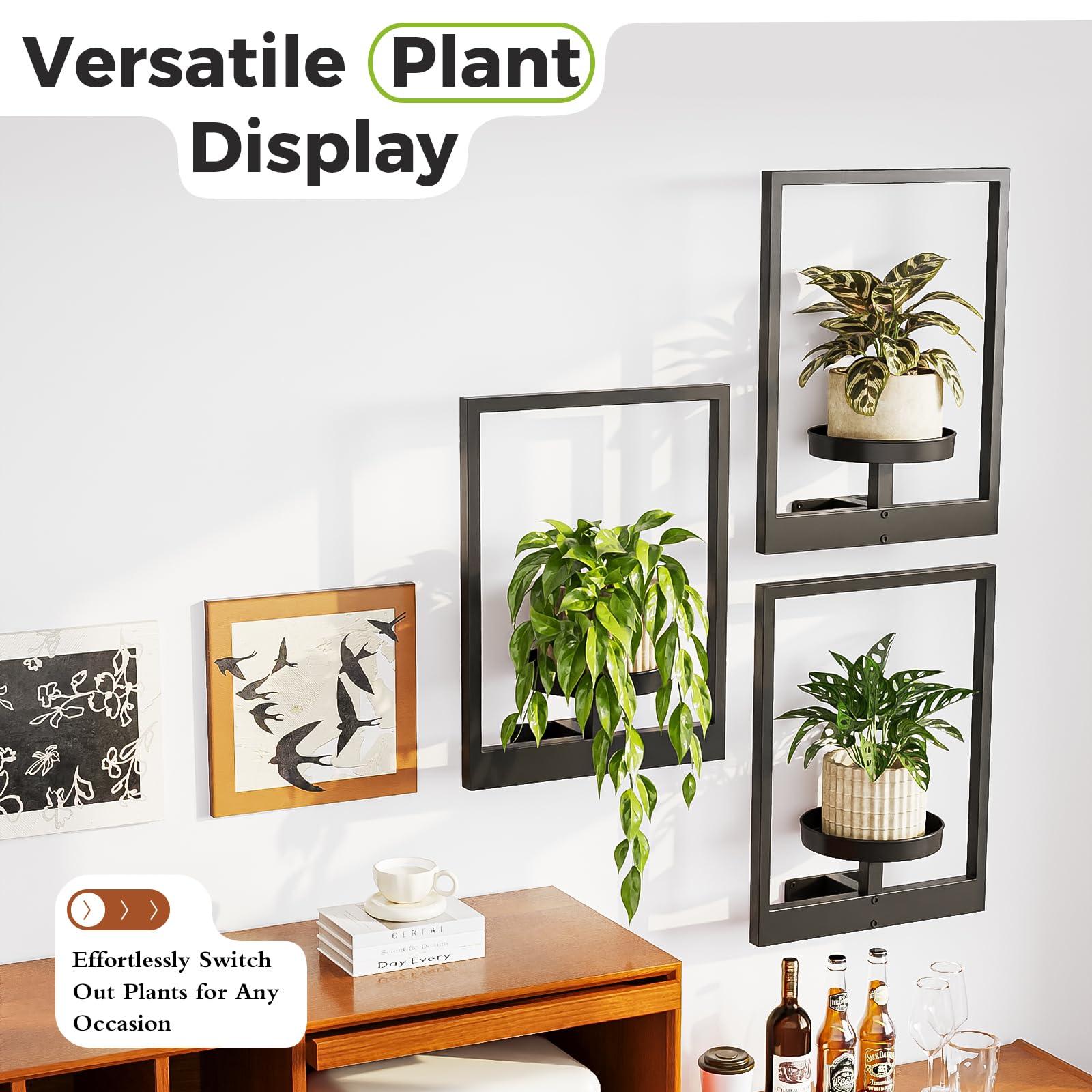 Bamworld hanging planters offer versatile plant display adaptable to seasons and moods.