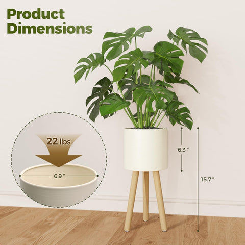 Bamworld indoor flower pot stand for stylish, compact plant presentation.