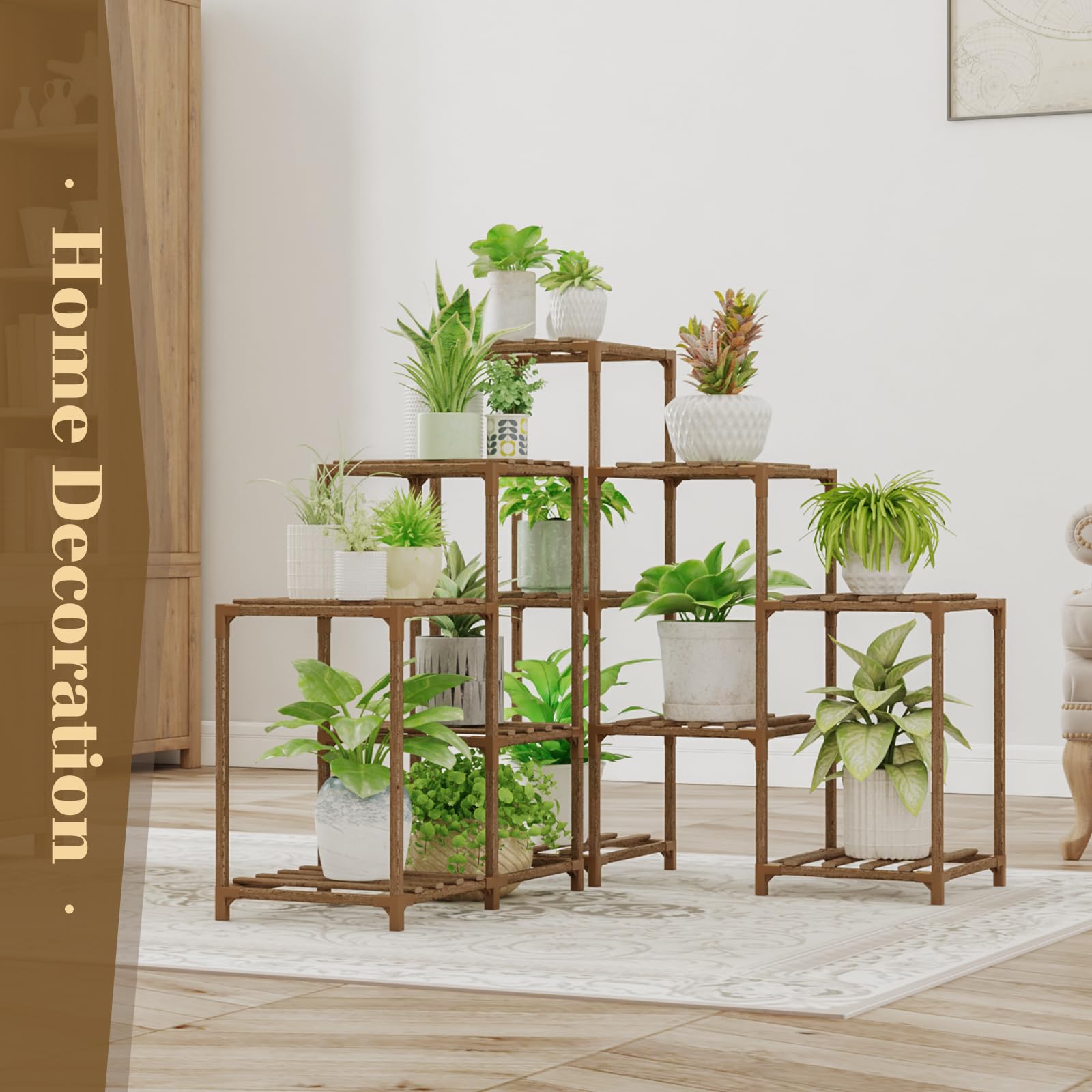 Bamworld indoor-outdoor plant display ideal for living rooms and patios