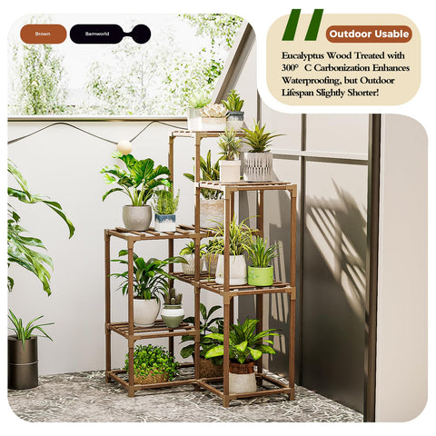 Bamworld indoor-outdoor plant rack for versatile home or balcony use.